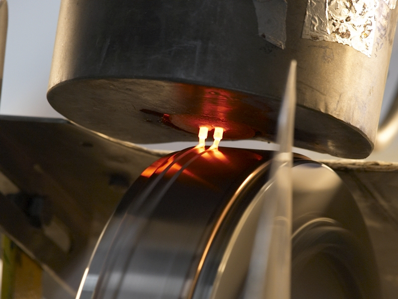 Melt spinning - a process used by RSP Technology to produce aluminum superalloy